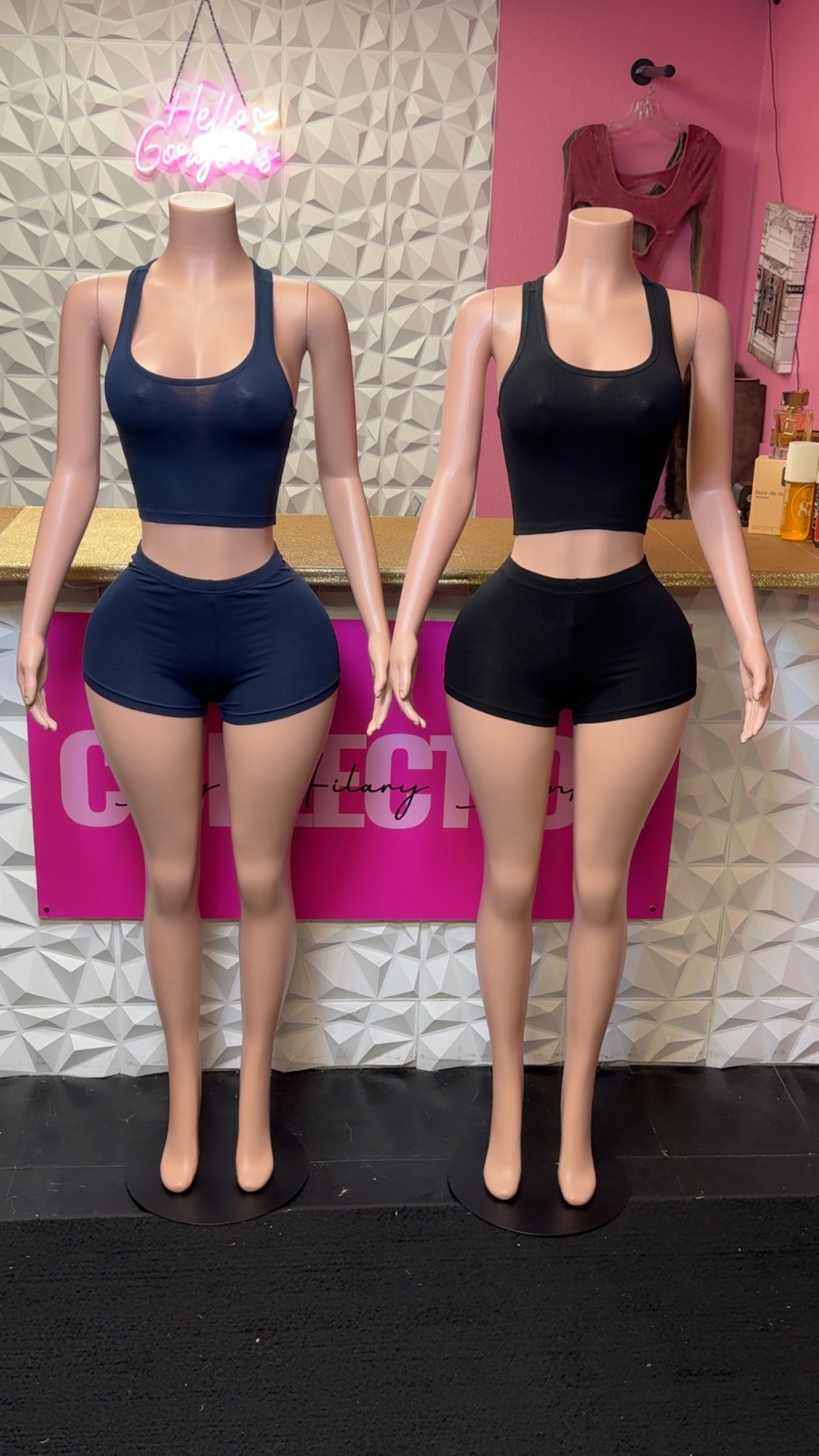 On The Go Short Set ( Navy)