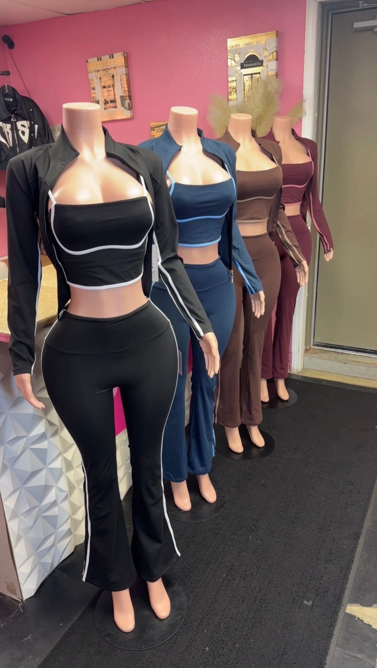Pretty Issue 3 Piece Pants Set ( Black )