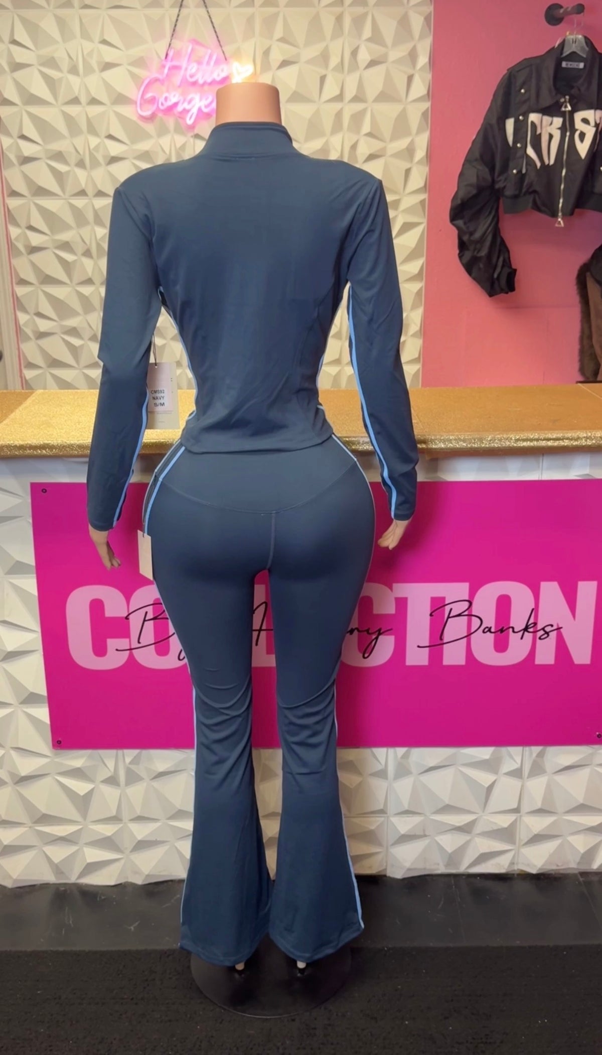 Pretty Issue 3 Piece Pants Set( Blue )