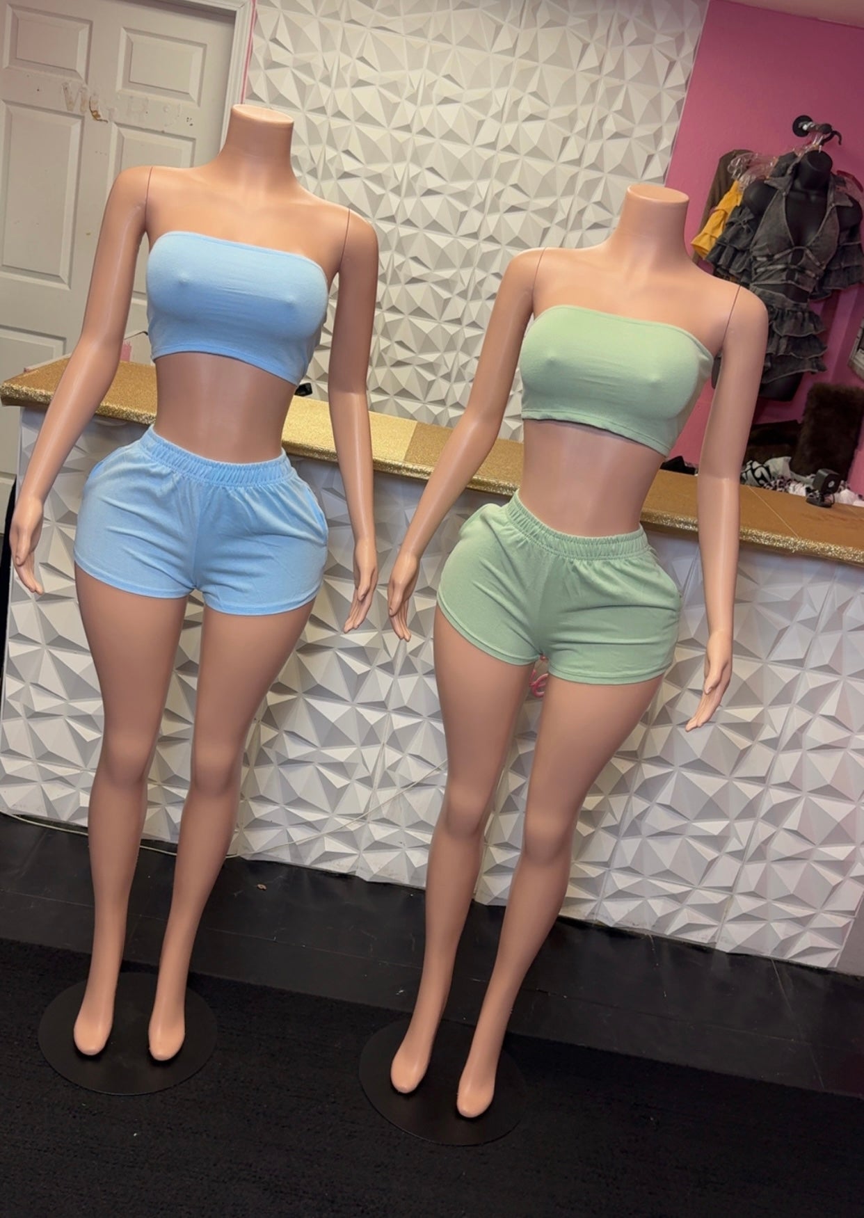 Tube Short Set ( Blue )
