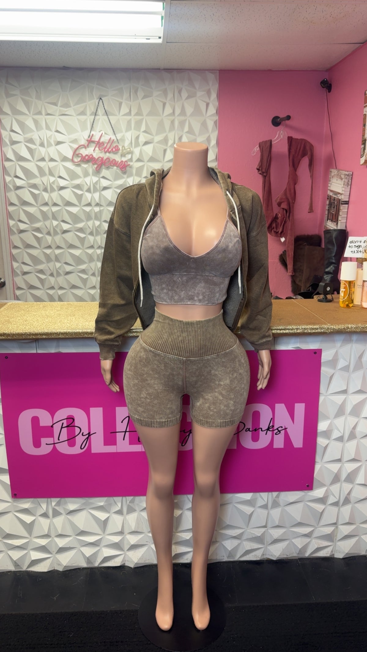 Mocha Mood Short Set